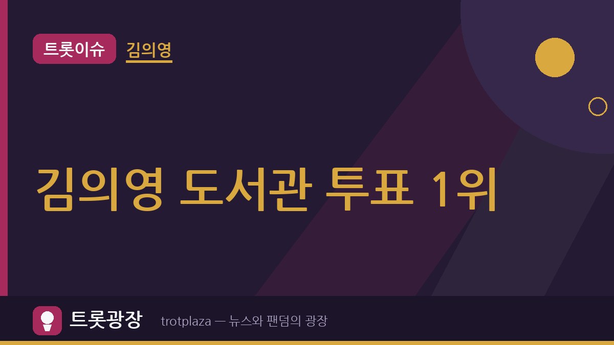 '도서관 데이트하고 싶은' 김의영, 여자 트로트 가수 1위…'미스트롯2' 최종 5위 이후 활동 눈길 [TEN차트]